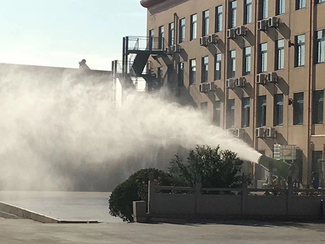 山東鑄造廠(chǎng)廠(chǎng)區霧炮案例